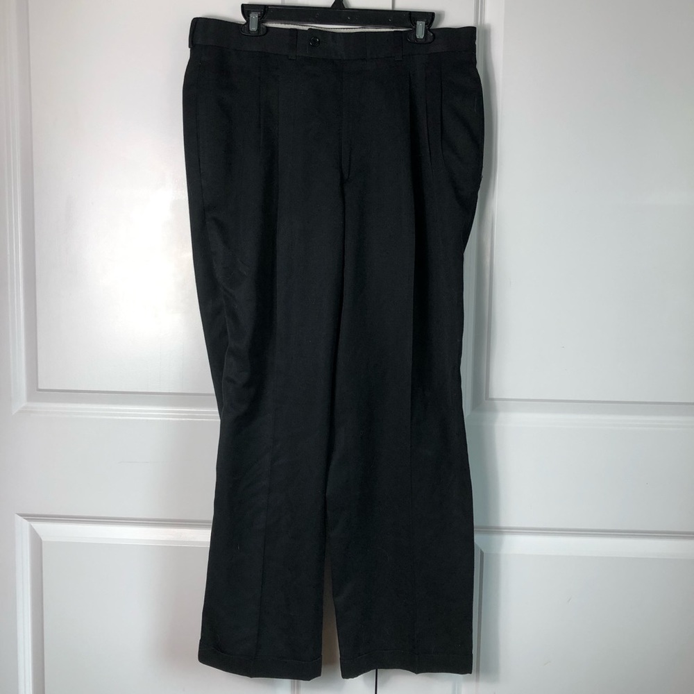 Plus Sized Men’s Black Dress Pants